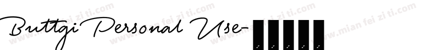 Buttgi Personal Use字体转换